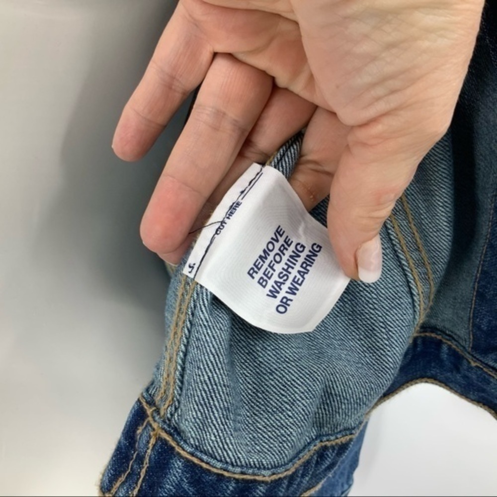 Gap Button Front Denim Jacket Large - image 8